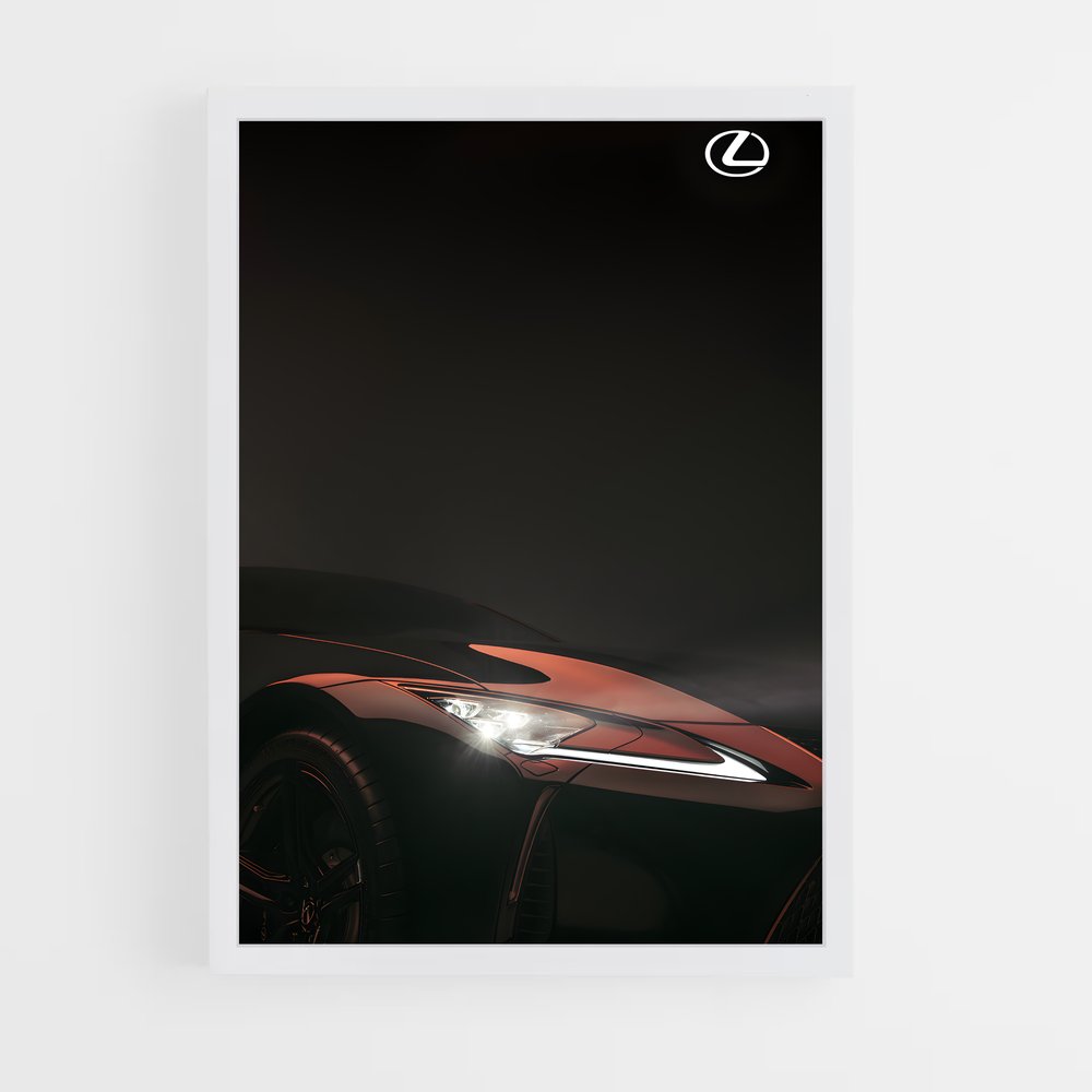 Poster nuit de mystérieuse – affiche Lexus (vue 3)